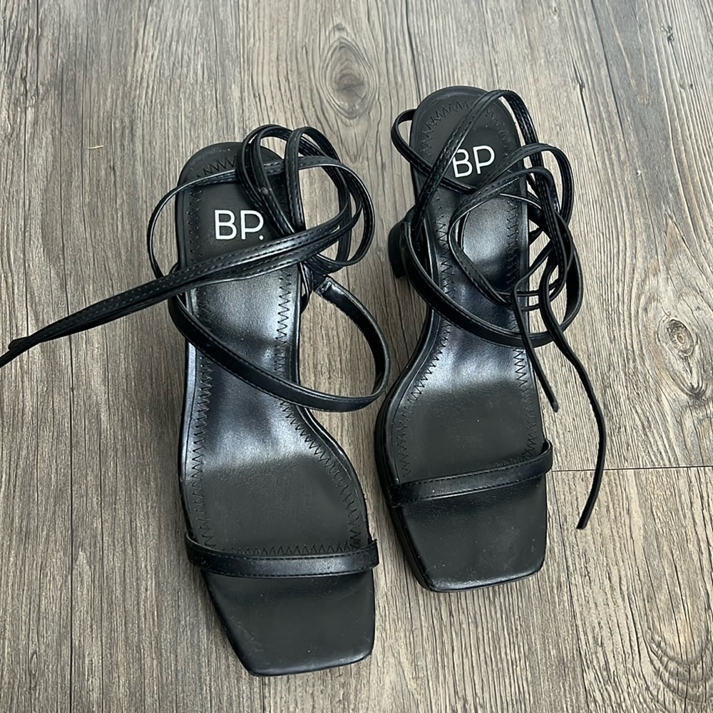BP Tie Strap Chunky Heels